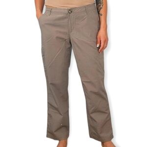 Eddie Bauer Vintage Crop Pants 10 Green Cargo